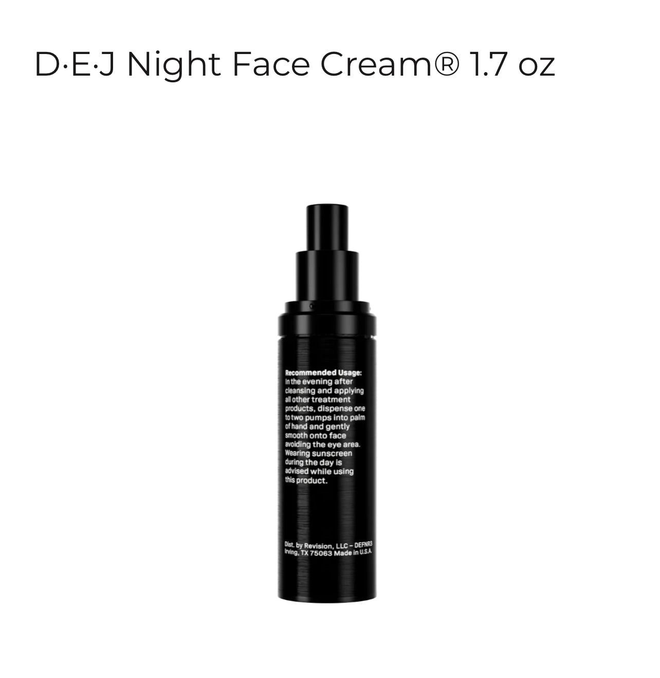 DEJ Night Face Cream-1.7oz.